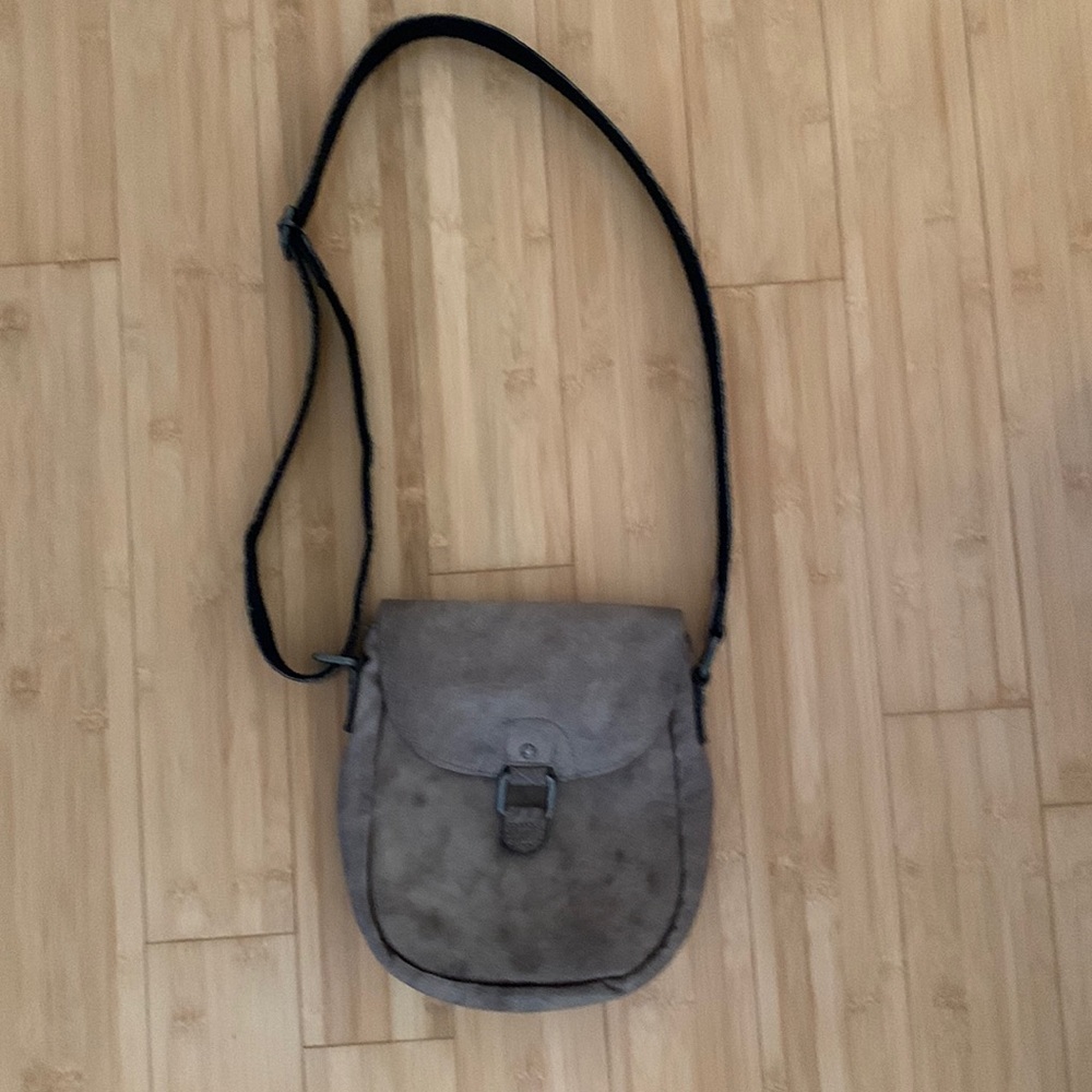 Jack Georges Taupe Leather Crossbody
